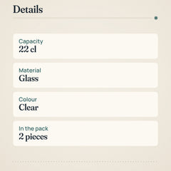 Arabia Verna Drinking Glass 22cl Clear – product details