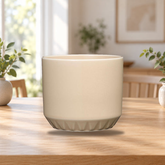 Arabia Ilona Flower Pot 120x140mm Sand – product photo on a table