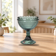 Iittala Mariskooli Bowl 155mm Grey Glass Dish – product photo on a table