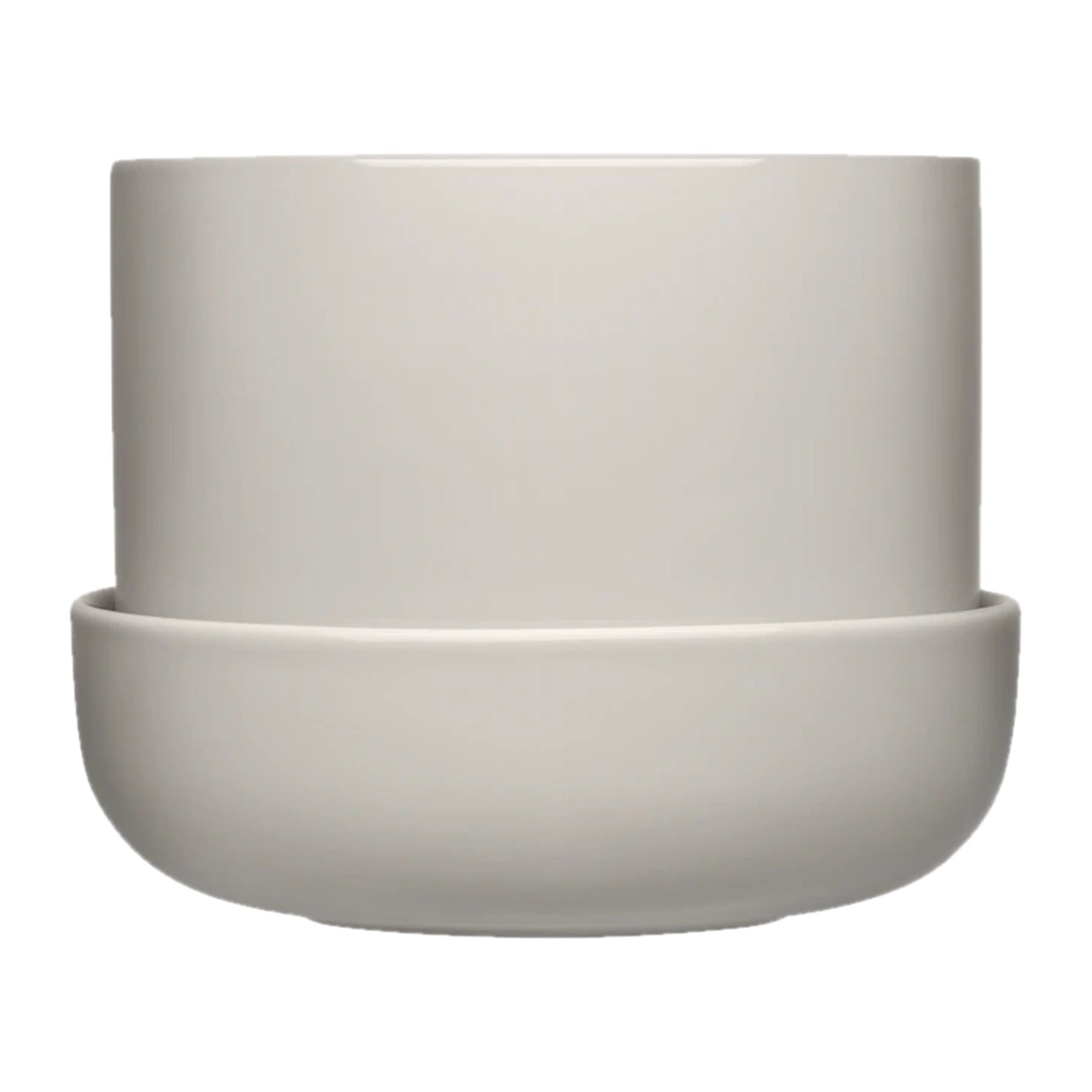 Iittala Nappula Plant Pot with Saucer 170x130mm Grey – product photo