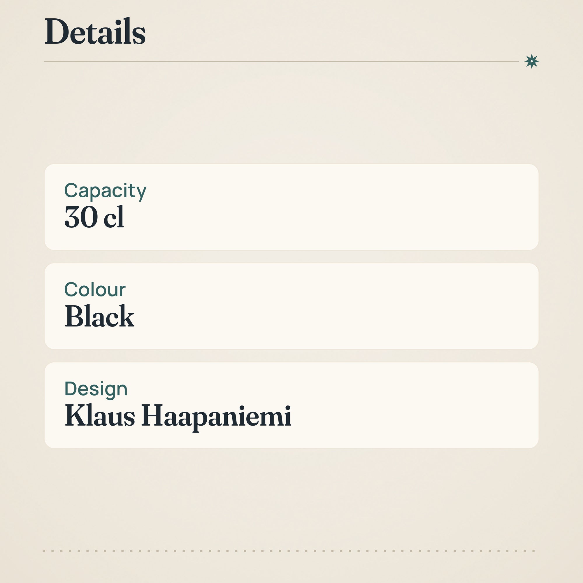 Iittala Taika Bowl 30cl Black – product details