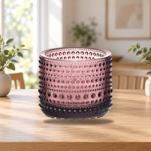 Iittala Kastehelmi Votive 64mm Heather Candleholder – product photo on a table