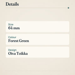 Iittala Kastehelmi Votive 64mm Forest Green Candle Holder – product details