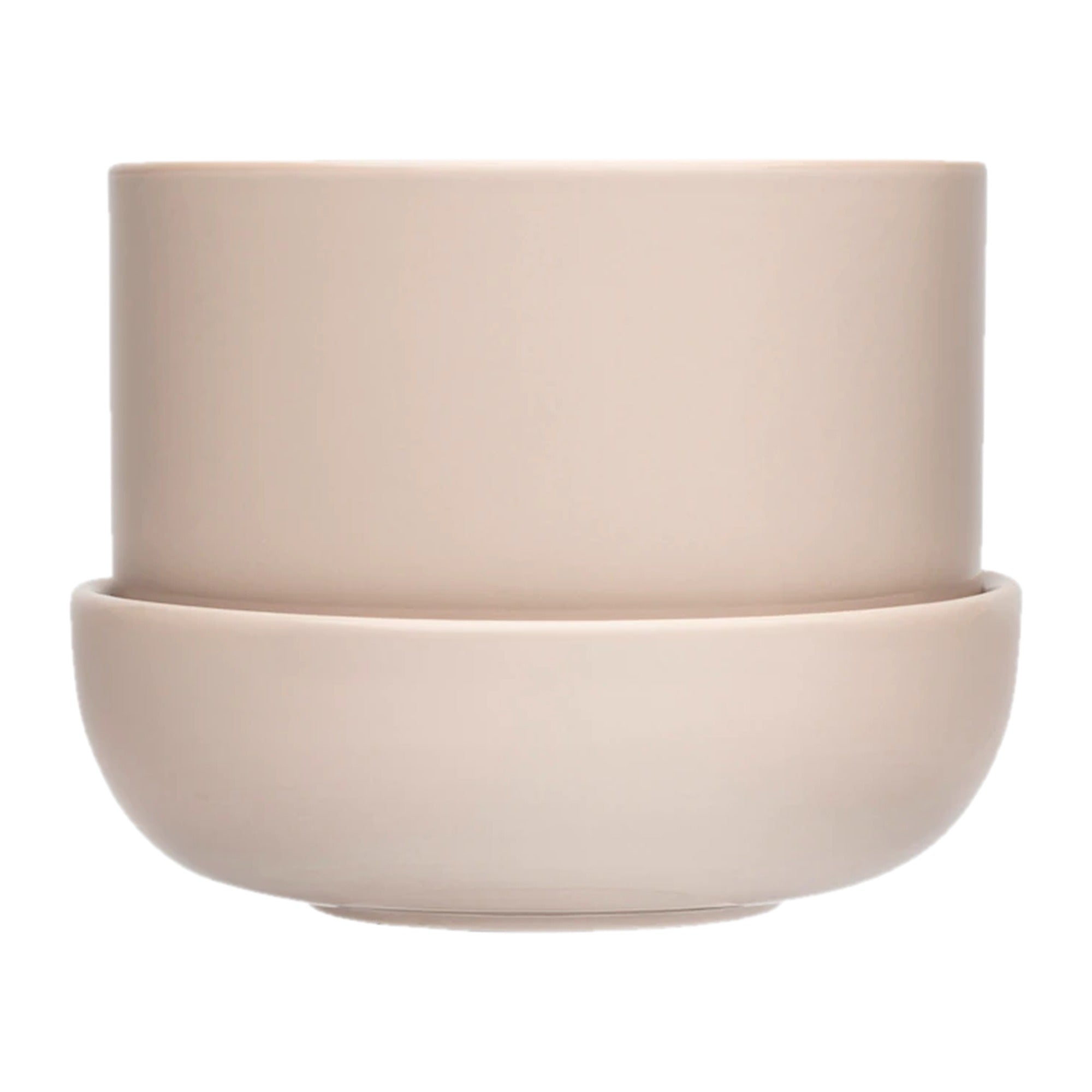 Iittala Nappula Plant Pot & Saucer 170x130mm Beige – product photo