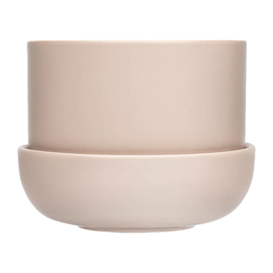 Iittala Nappula Plant Pot & Saucer 170x130mm Beige – product photo
