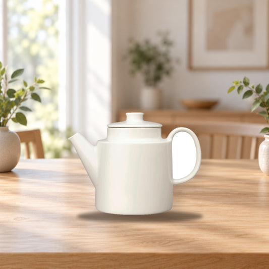 Iittala Teema Teapot 1L White – product photo on a table