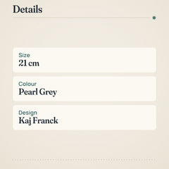 Iittala Teema Deep Plate 21cm Pearl Grey – product details