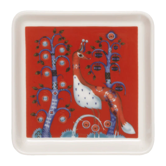 Iittala Taika Square Plate 12x12cm Red – product photo