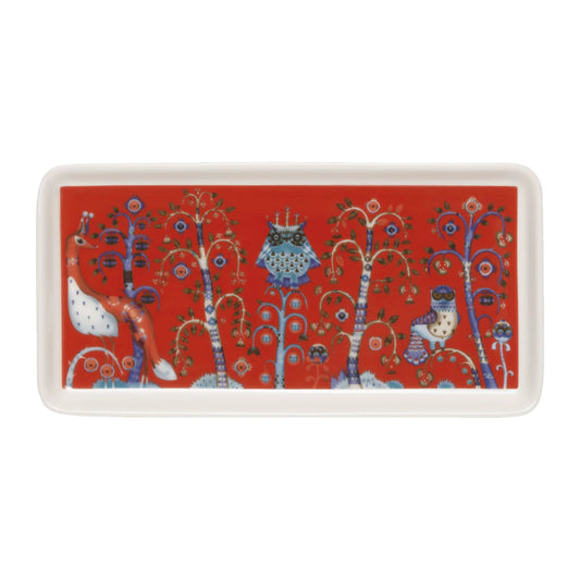 Iittala Taika Rectangle Plate 12x24cm Red – product photo