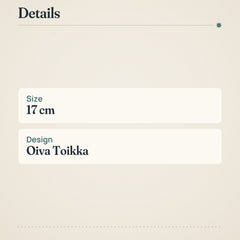 Iittala Kastehelmi Plate 17cm Heather Color – product details