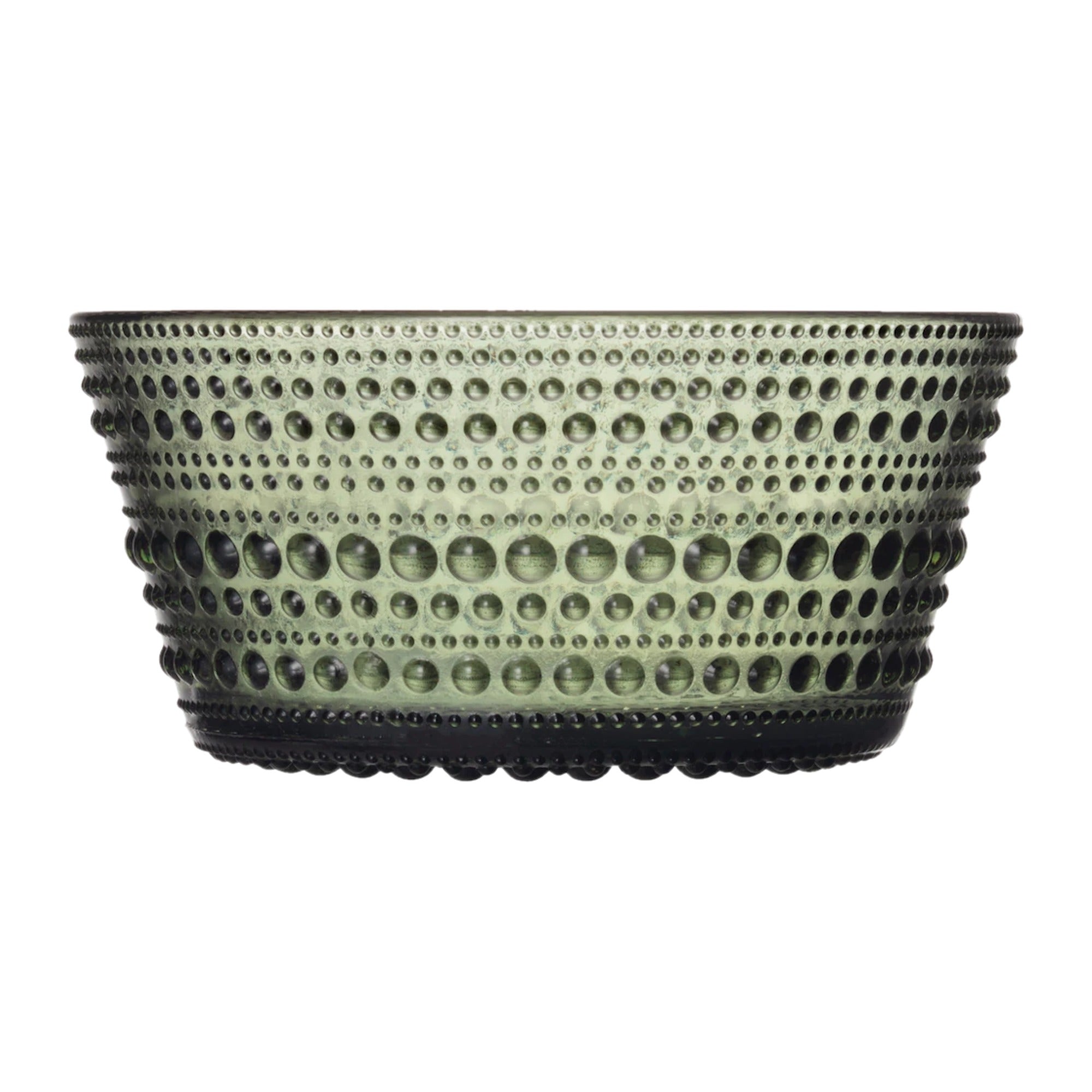 Iittala Kastehelmi Bowl 23cl Forest Green Glass Decor – product photo