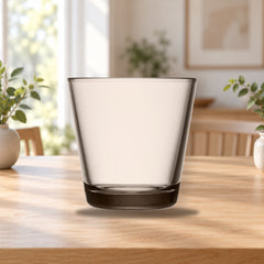 Iittala Kartio Drinking Glass Set 21cl Linen – product photo on a table