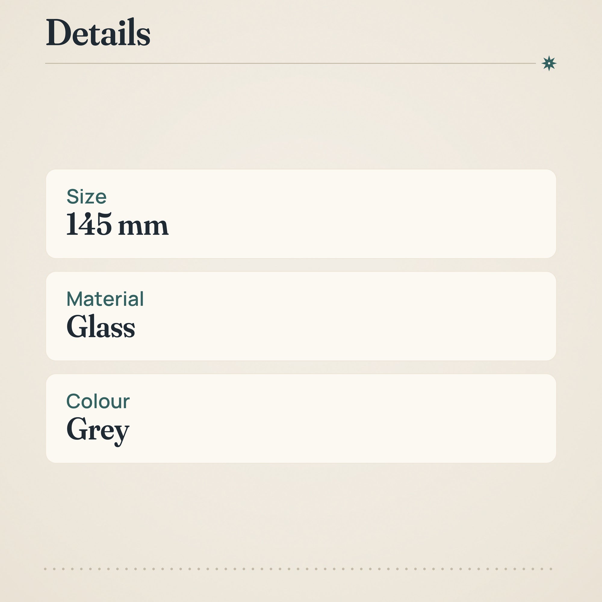 Iittala Miranda Bowl 145mm Grey – product details