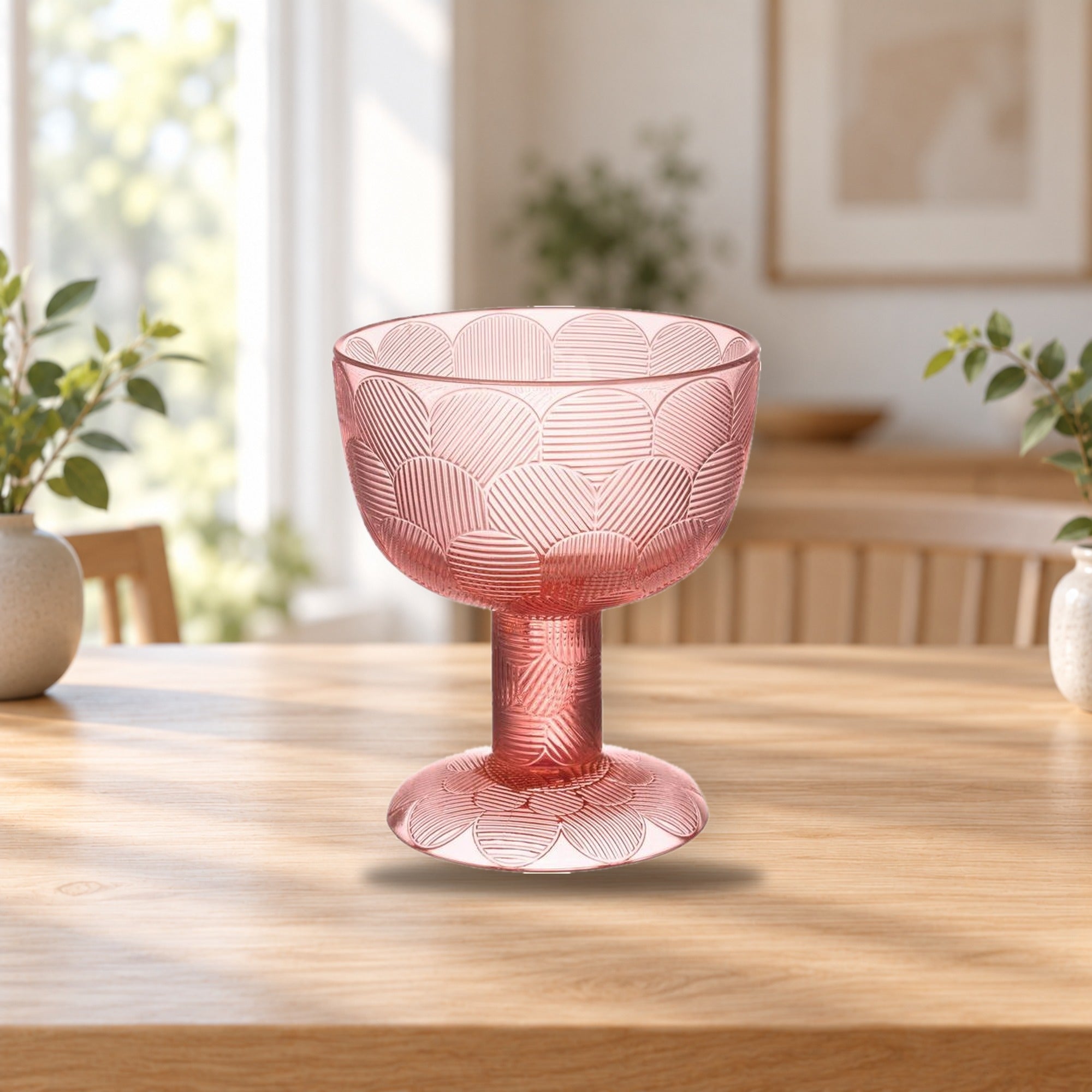 Iittala Miranda Bowl 145mm Salmon Pink – product photo on a table