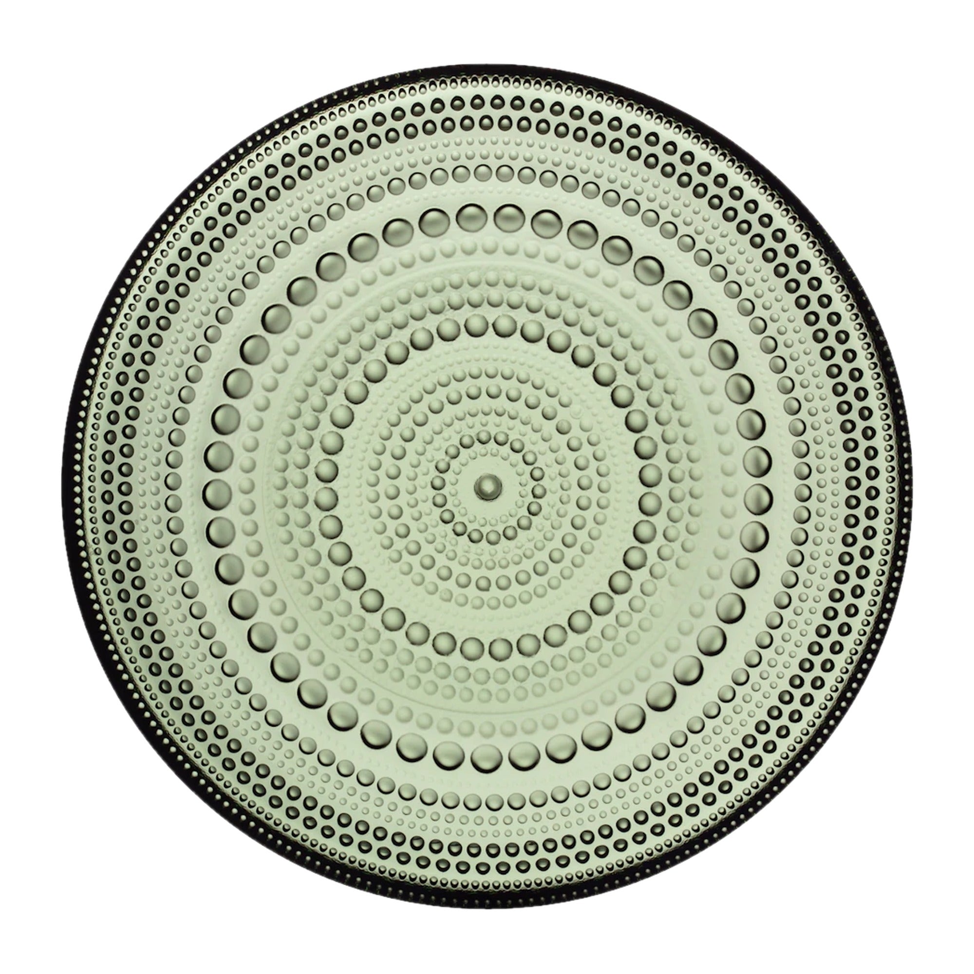 Iittala Kastehelmi Plate 170mm Forest Green Glass – product photo