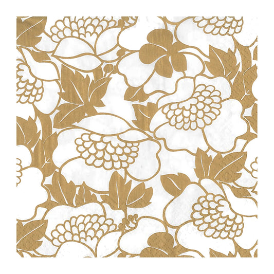 Finlayson Annukka White-Gold Napkin Tissue 20 pcs 24 cm – product photo
