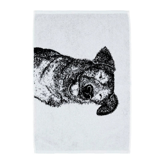 Finlayson Selviytyjät Dog Hand Towel 50x70 cm Black/White – product photo