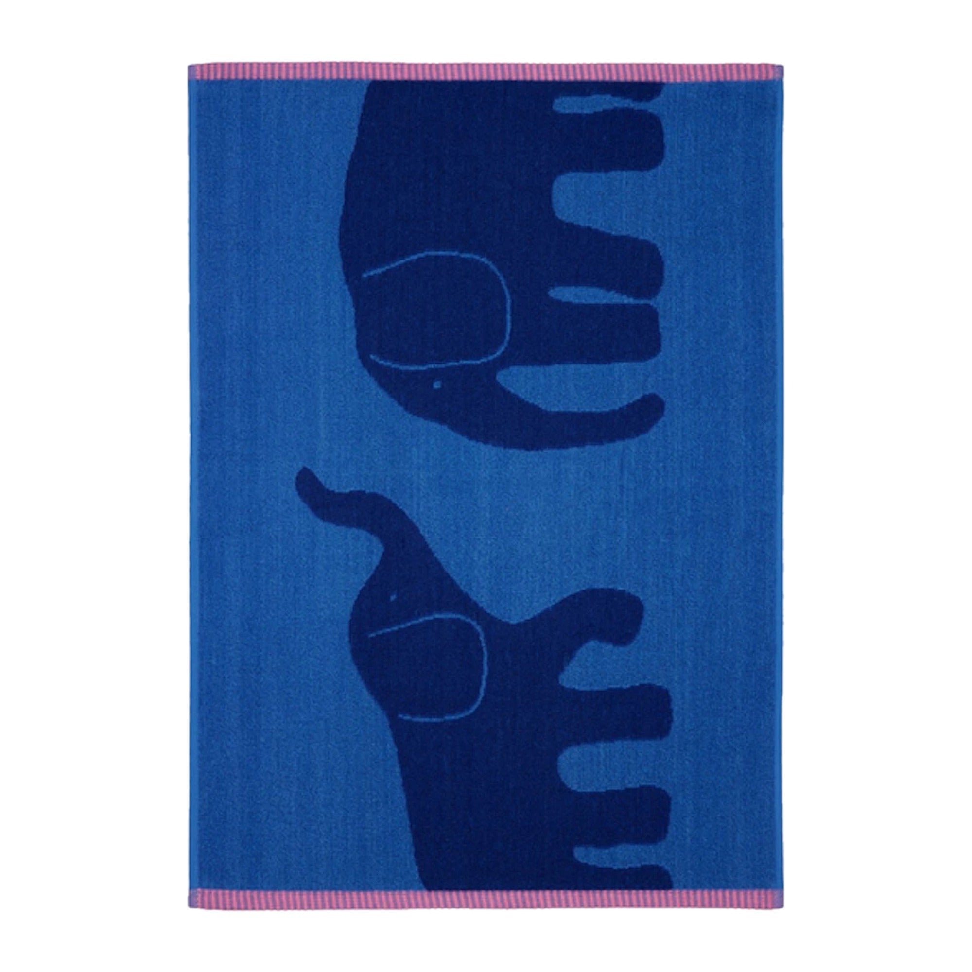 Finlayson Elefantti Vapaa Hand Towel 50x70 cm Blue/Pink – product photo