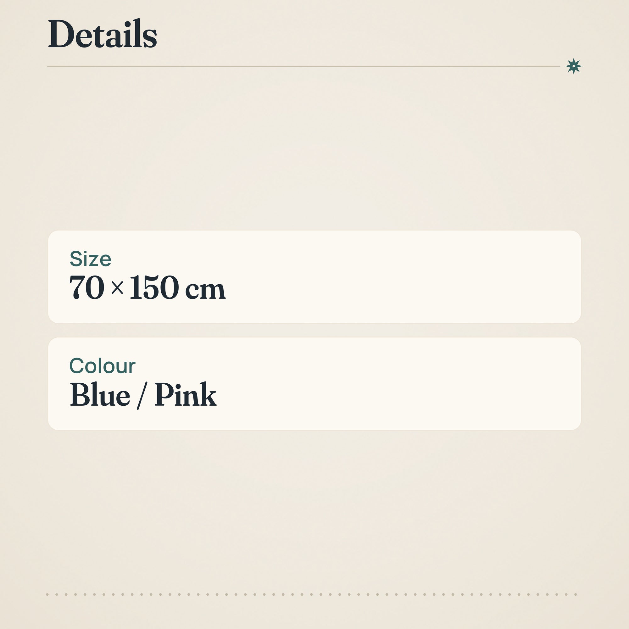 Finlayson Elefantti Vapaa Bath Towel 70x150 cm Blue/Pink – product details