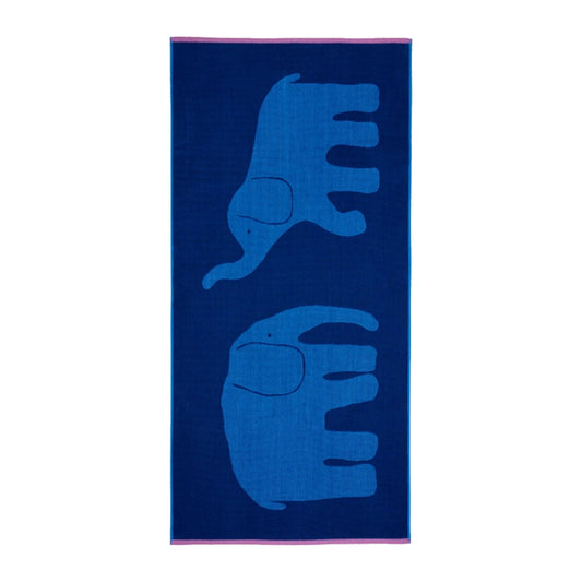 Finlayson Elefantti Vapaa Bath Towel 70x150 cm Blue/Pink – product photo