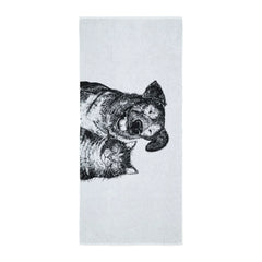 Finlayson Selviytyjät Bath Towel 70x150 cm Black/White – product photo