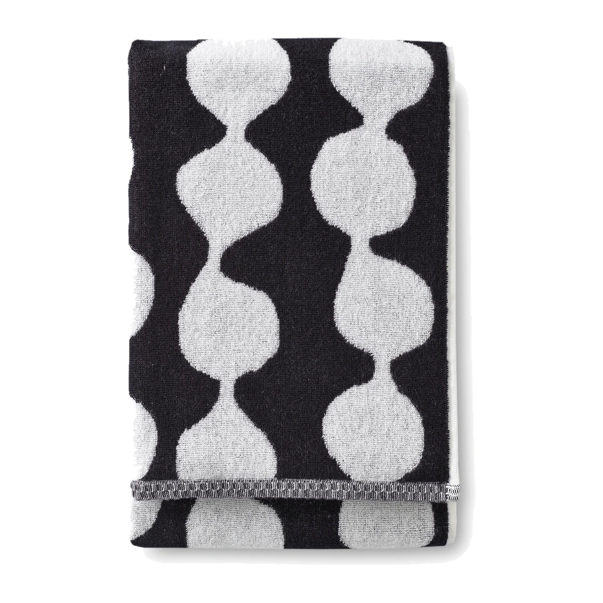 Finlayson Pampula Bath Towel 70x150 cm Black/White – product photo