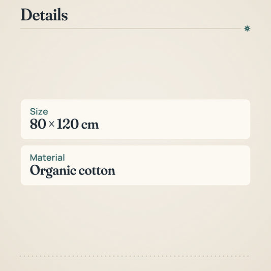 Finlayson Baby Blanket Rehti 80x120 cm Organic Cotton – product details