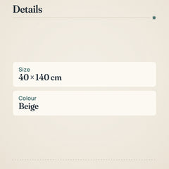 Käpyset Table Runner 40x140 cm Beige – product details