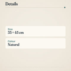 Finlayson Jute Placemat Oval 35x45 cm Natural – product details