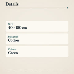Vallila Alkulähde Table Runner 40x150cm Green Cotton – product details