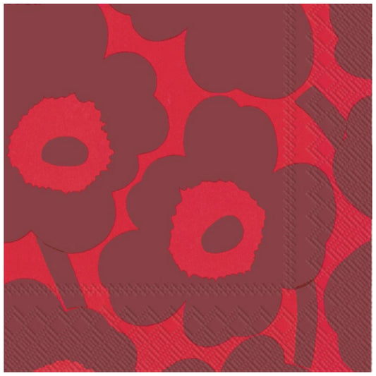 Marimekko Unikko Red Napkin Pack of 20 – product photo
