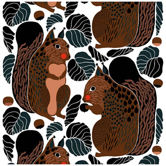 Marimekko Kurre Black Brown Napkins Pack of 20 – product photo