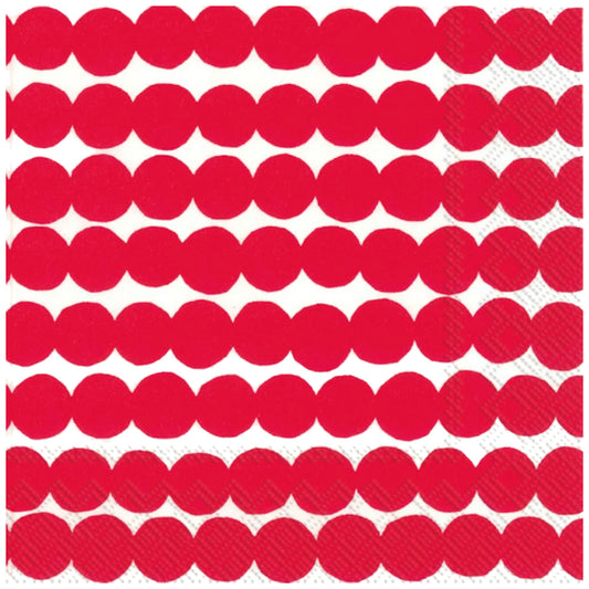 Marimekko Räsymatto Red Napkin Pack of 20 – product photo