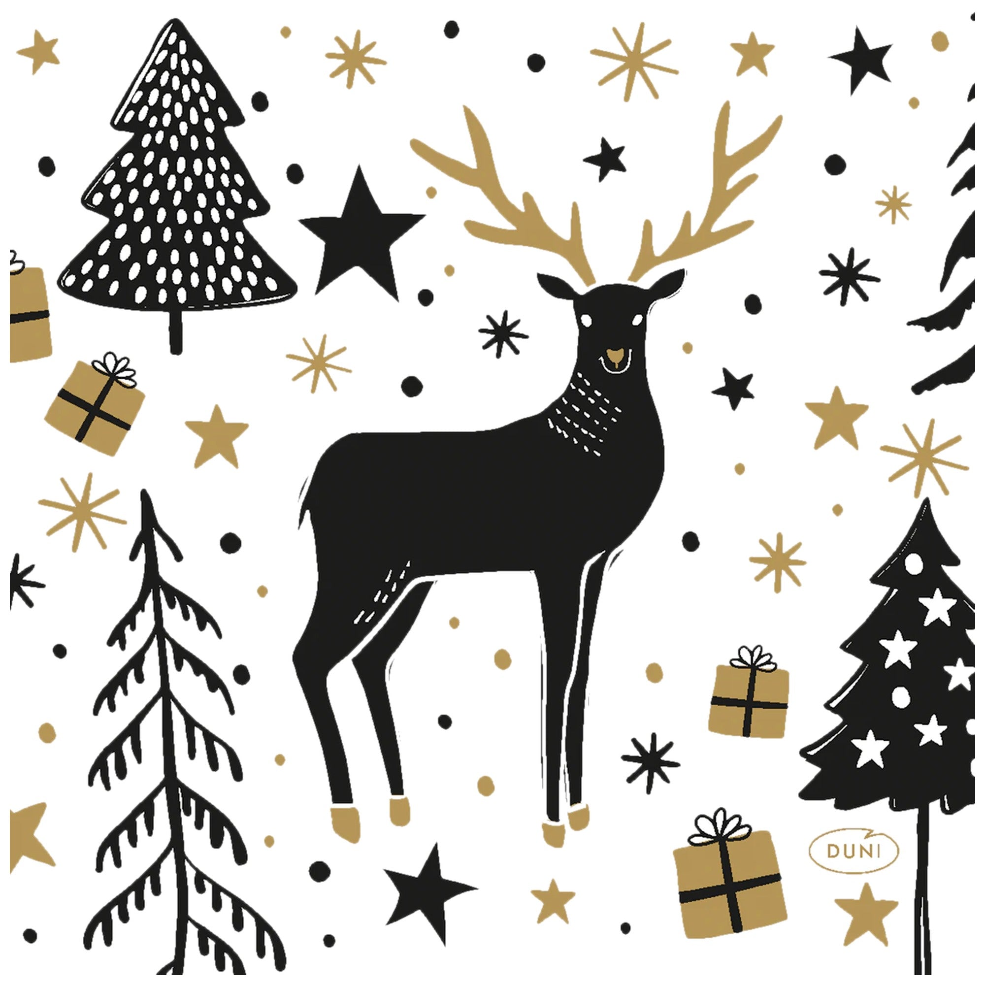 DUNI Magic Winter Napkins 33x33 cm 3-Ply Pack of 20 – product photo