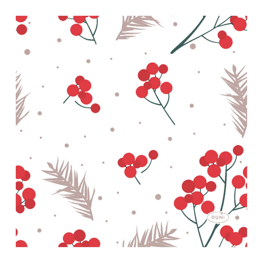 DUNI Cocktail Napkins Berrie Merrie 24x24cm, 20 Pack – product photo