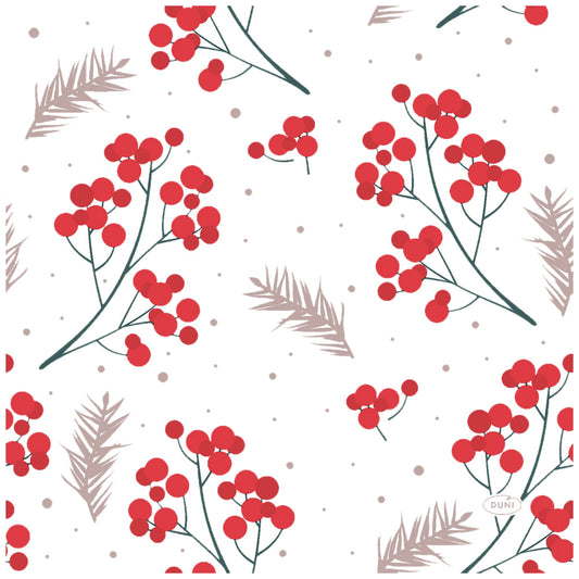 DUNI Berrie Merrie Napkin 33x33cm 3-ply Pack of 20 – product photo