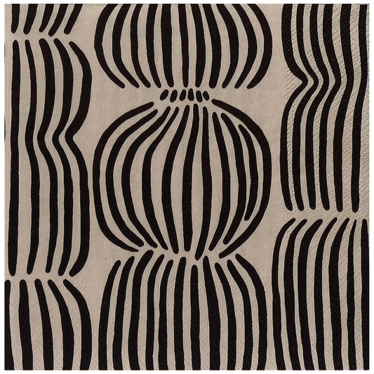 Pentik 33cm Grain Black Linen Napkin – product photo