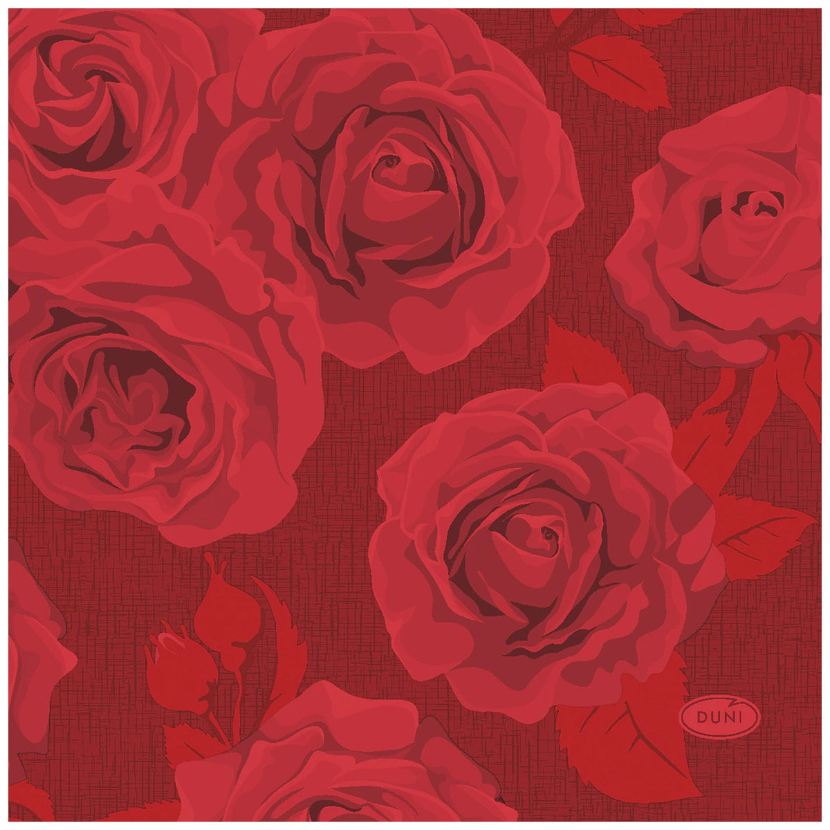 DUNI Napkin Rich Roses 3-Ply 20pcs 24x24cm – product photo