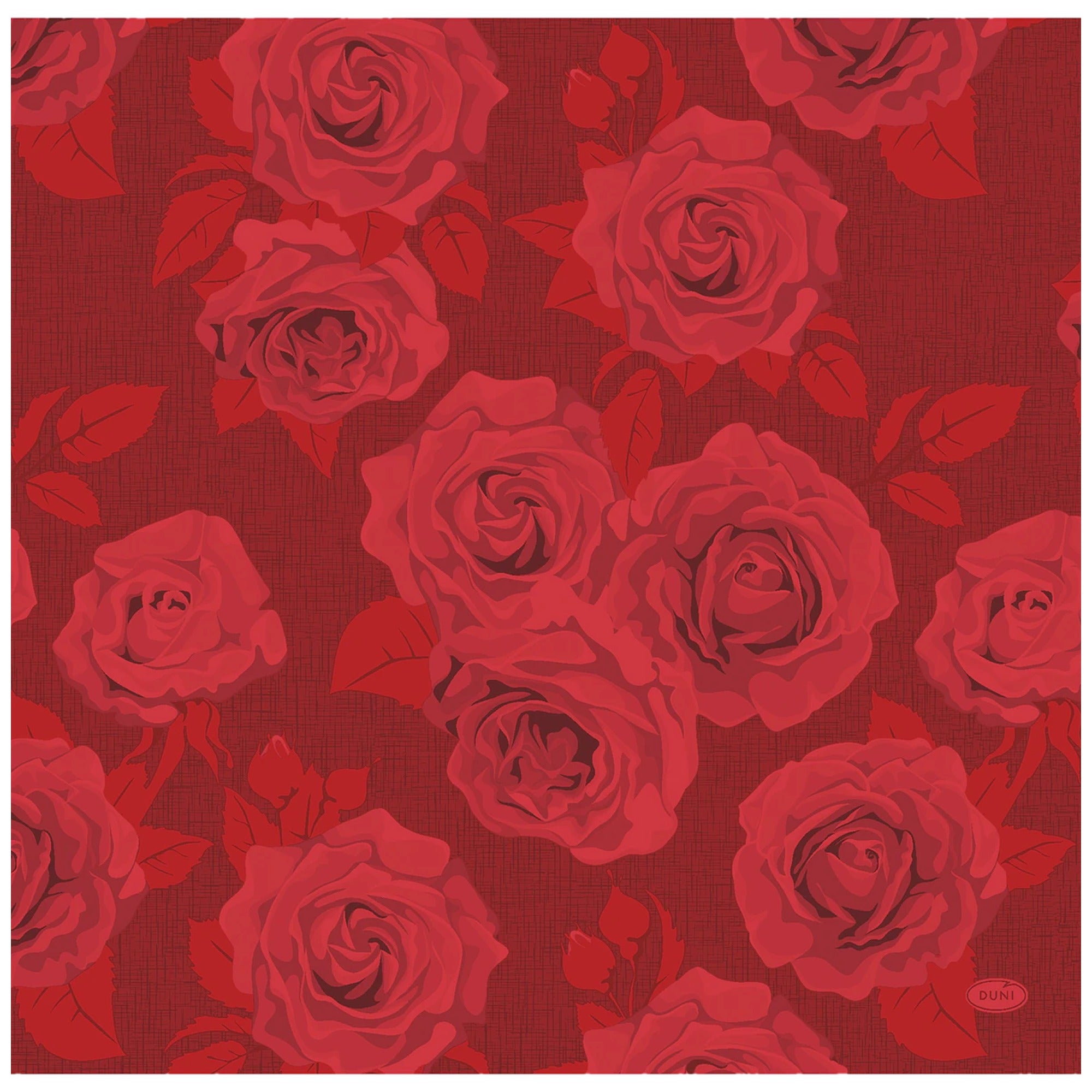 DUNI Dunisoft Napkins Rich Roses 40x40cm – product photo