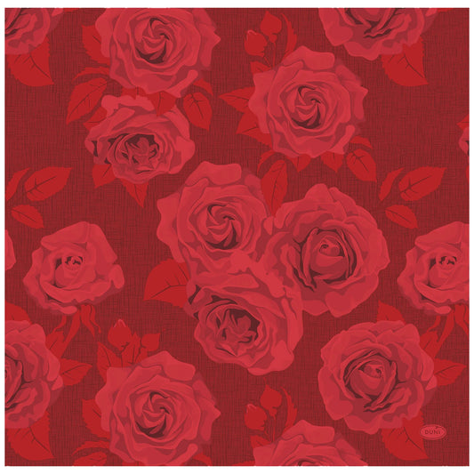 DUNI Dunisoft Napkins Rich Roses 40x40cm – product photo