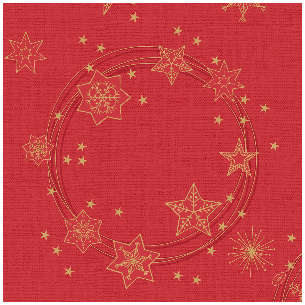 DUNI Dunisoft® Star Shine Red Napkin 40x40cm 12pcs – product photo