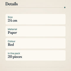 Havi Ester Red Napkin 20pcs – product details