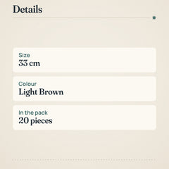 Pentik 33cm Lichen Light Brown Napkins – product details