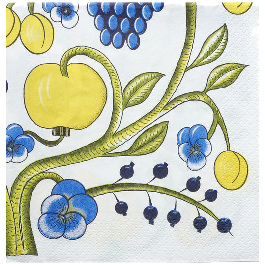 Havi-Kuovi Garden Tissue Napkins Blue-Yellow 33cm 20pcs – product photo
