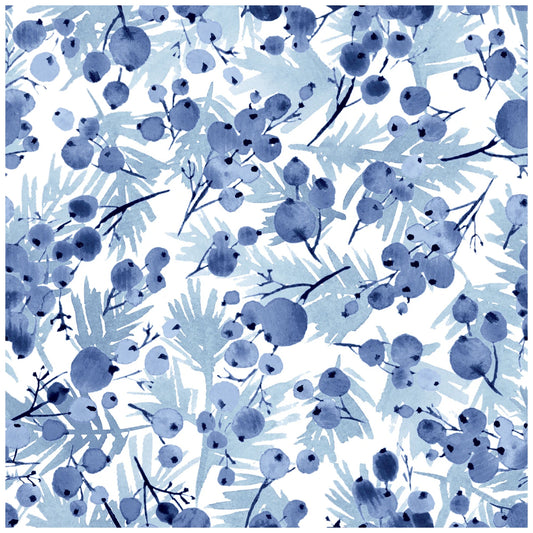 Paper + Design Napkin Blue Twigs 33x33cm 20pcs 3-ply – product photo