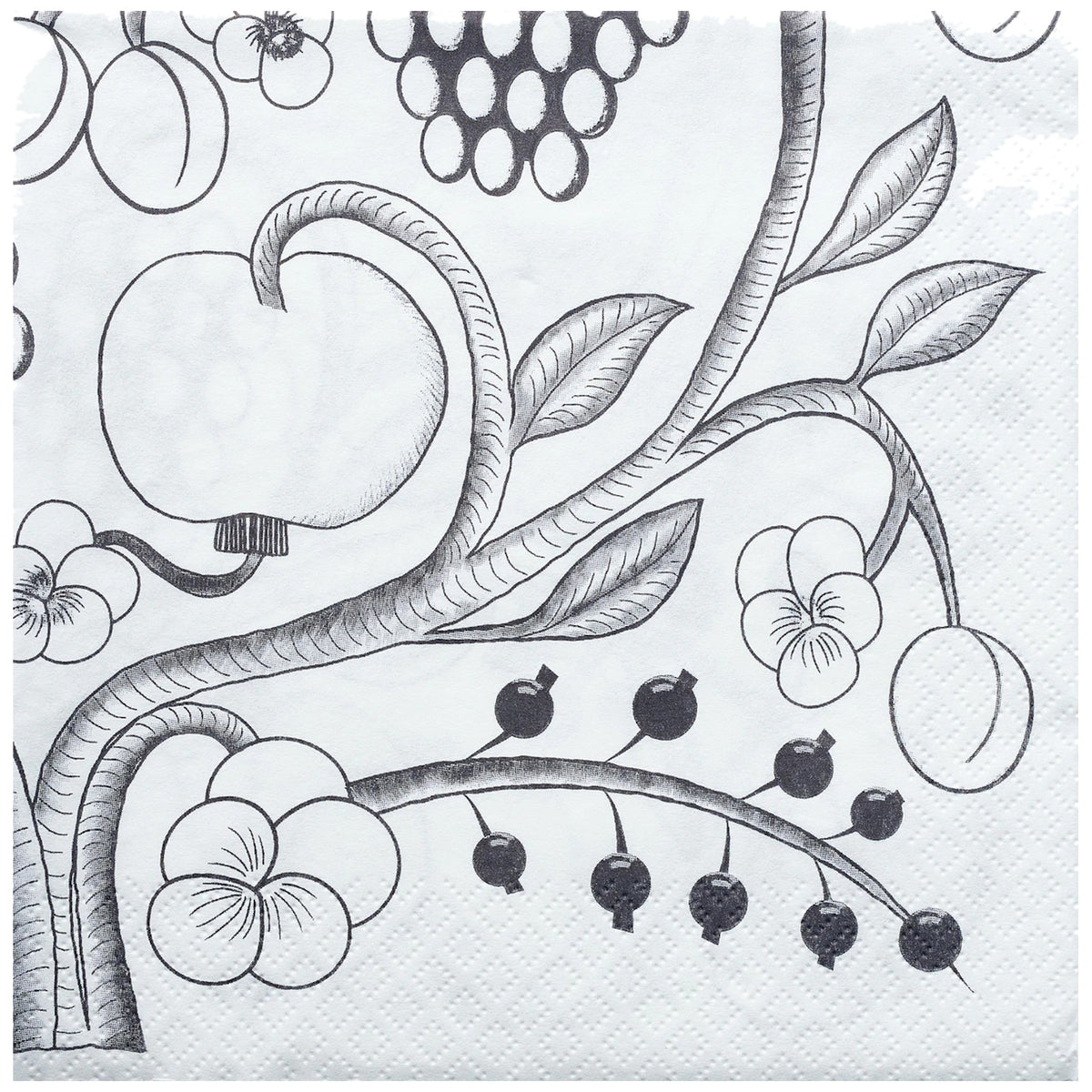 Havi-Kuovi Garden Tissue Napkins Black-White 20pcs 33cm – product photo