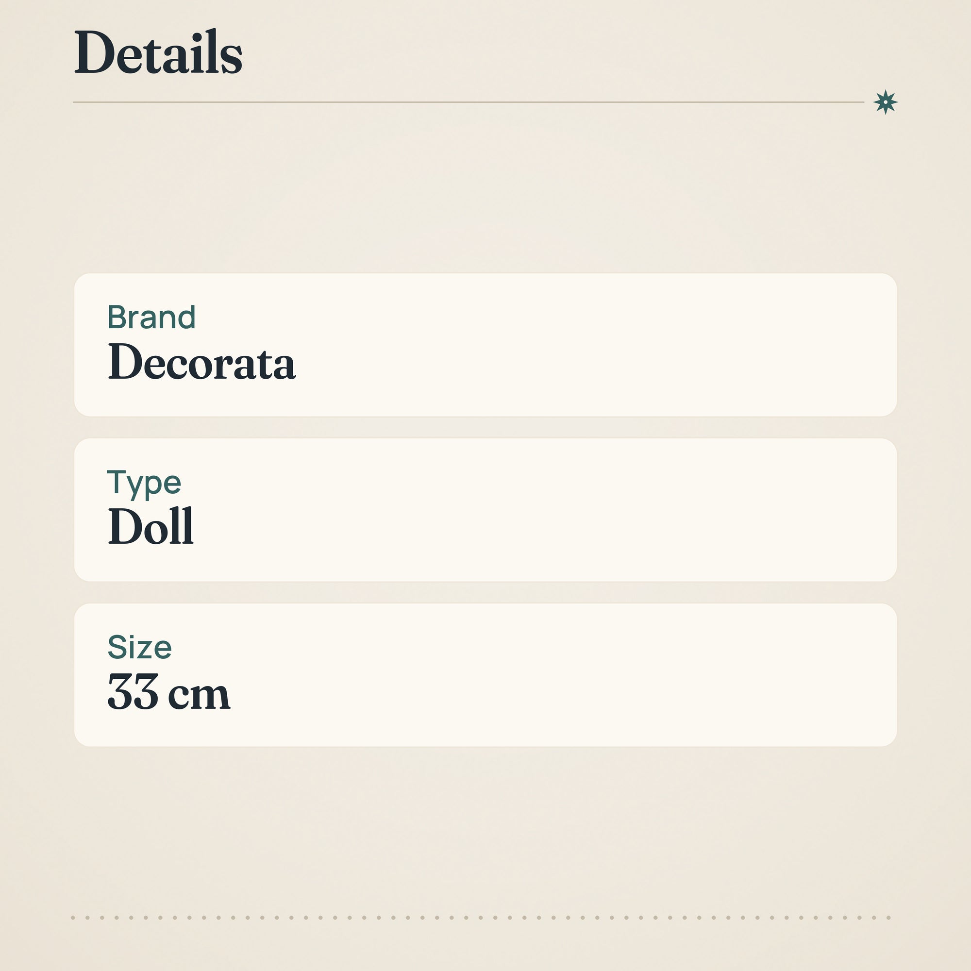 Decorata Napkin Gabby's Doll FSC 2-Ply 33cm – product details