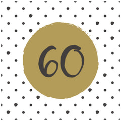 60th Birthday Napkins – product photo
