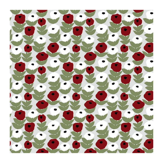 Havi-Kauniste Tissue Napkin Flora Green-Red 20pcs 33cm – product photo