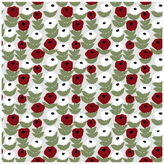 Havi-Kauniste Flora Green-Red Tissue Napkins 20pcs 24cm – product photo